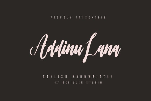 Addinu Lana: A Script Handwritten Font for Editorial Elegance