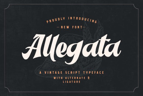 Allegata: A Vintage Script Font That Makes Campaigns Instantly Recognizable