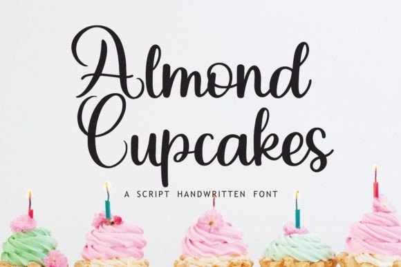Almond Cupcakes: A Script Handwritten Font for Creative Crafters