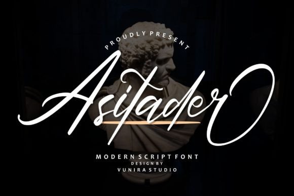 Asitader: Elegant Script Font for Small Business Branding