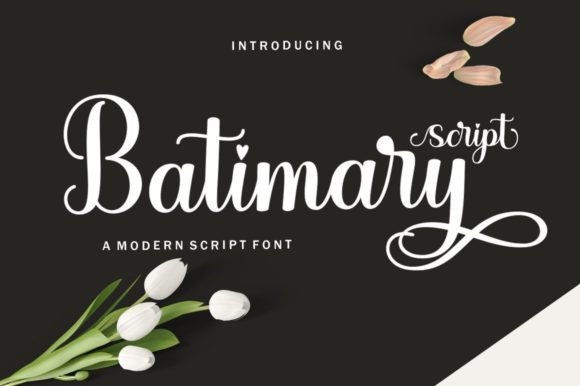 Batimary: A Delicate Script Font for Elegant Editorial Design