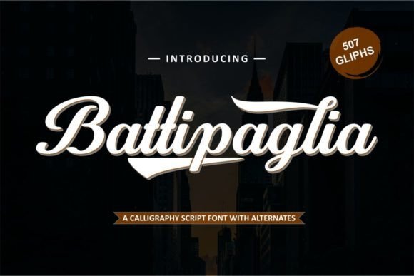 Battipaglia Script Font for Elegant Brand Campaigns