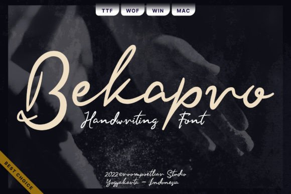 Bekapro Script Font for Standout Campaign Typography