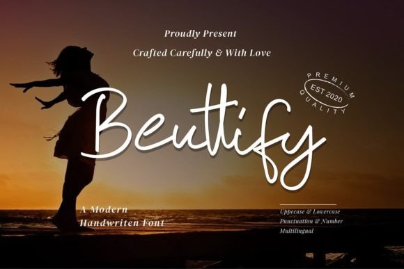 Beuttify: A Dazzling Script Handwritten Font for Digital Branding