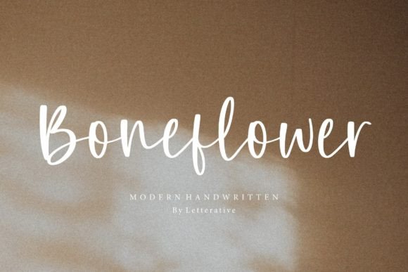 Boneflower Script Font for Handmade Creators