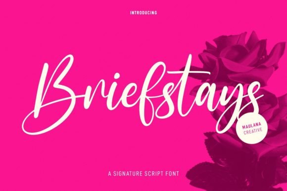 Briefstays: A Script Font for Elegant Editorial Design