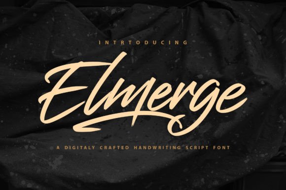 Elmerge: A Hand-Crafted Script Font for Elegant Branding