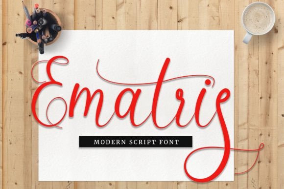 Ematris Script Font for Handmade Creators