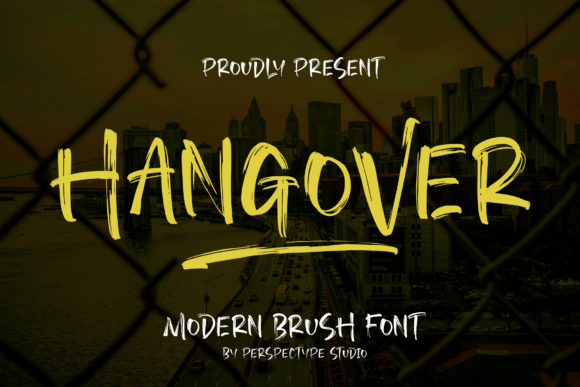 Hangover Handwritten Brush Script Font for Crafters