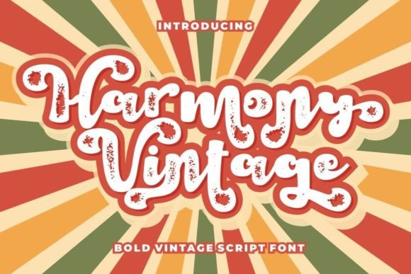 Harmony Vintage Script Font for Handmade Luxury Designs