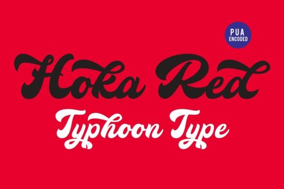Hoka Red: A Script Handwritten Font for Editorial Design and Branding