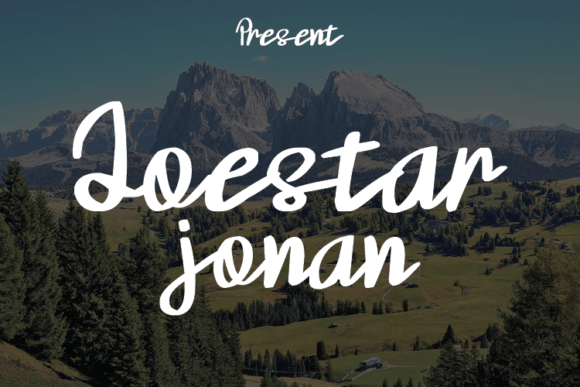 Joestar Jonan: A Modern Script Typeface for Editorial Elegance