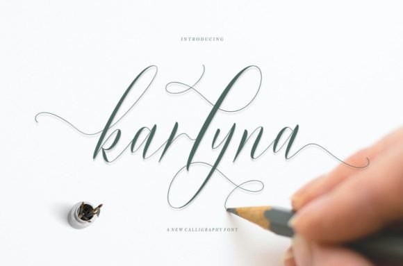 Karlyna: A Script Font for Editorial Design and Creative Branding