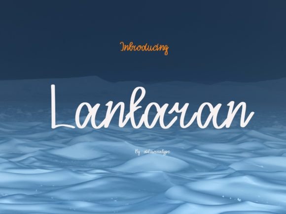 Lantaran: A Script Font for Elegant Editorial Design