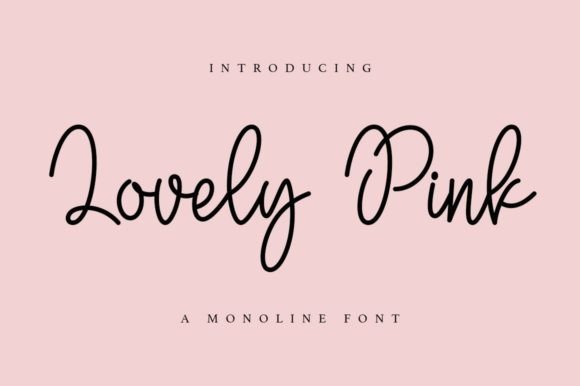 Lovely Pink: A Script Font That Elevates Every Design