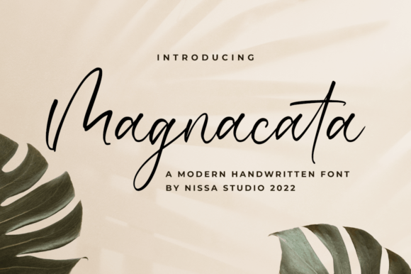 Magnacata: A Refined Script Font for Editorial Design