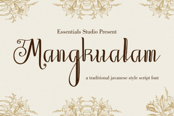 Mangkualam Font: Traditional Javanese Script for Handmade Brands