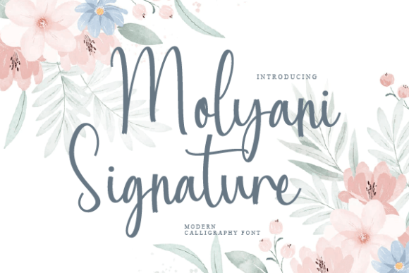 Molyani Signature Font for Handmade Creators