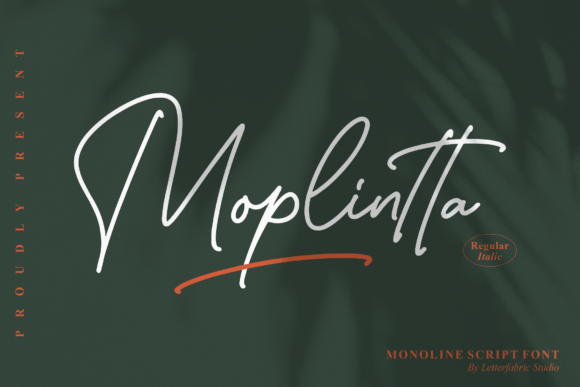 Moplintta Script Font for Elegant Campaign Design