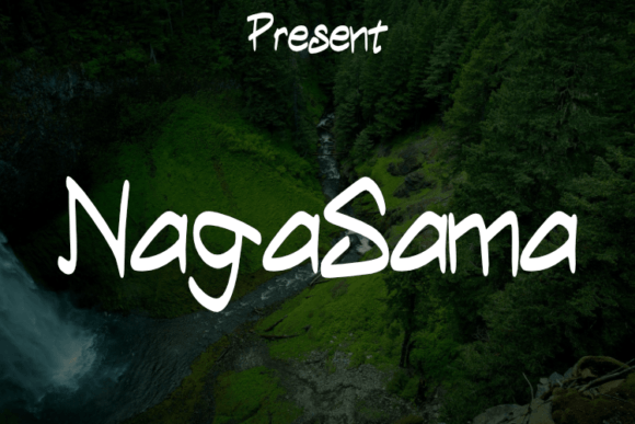Nagasama Script Font for Elegant Handmade Brands