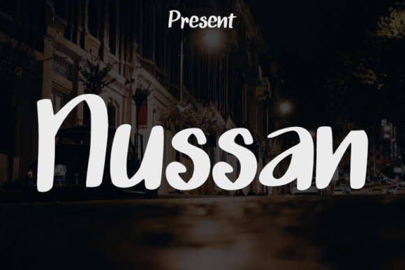 Nussan: A Modern Script Typeface for Elegant Branding