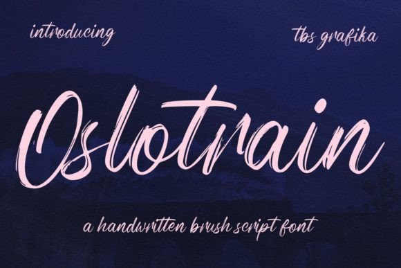 Oslotrain: A Script Font for Creative Crafters and Product Makers