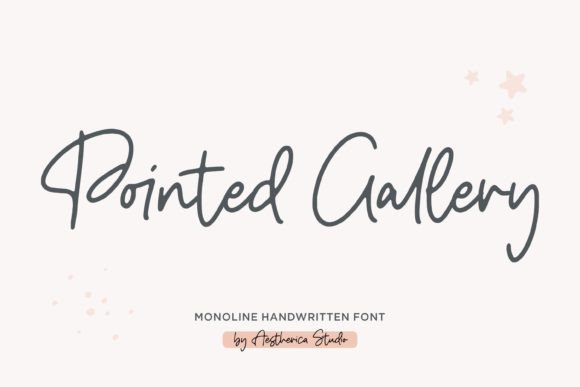 Pointed Gallery: A Script Font for Creative Campaigns