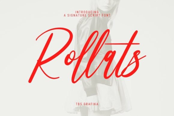 Rollats: A Signature Script Font for Modern Digital Branding