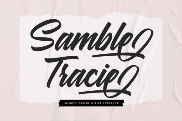 Samble Tracie Script Font for Handmade Branding