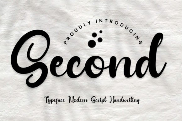 Second: A Sweet Cursive Script Font for Joyful Branding