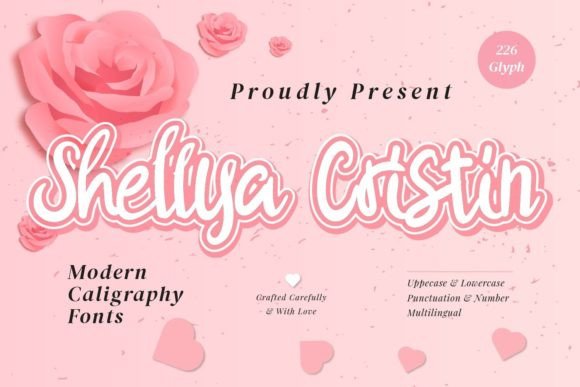 Shellya Cristin: A Modern Script Font for Editorial Design and Branding