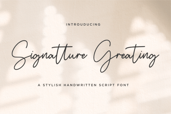 Signatture Greating Font: A Sweet Cursive Script for Joyful Branding
