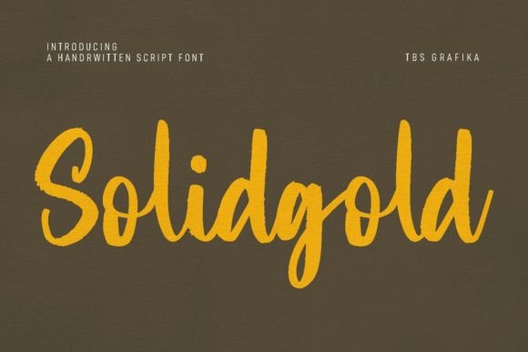 Solid Gold: A Script Font for Dynamic Brand Campaigns