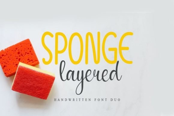 Sponge Layered Script Font for Modern Web Design