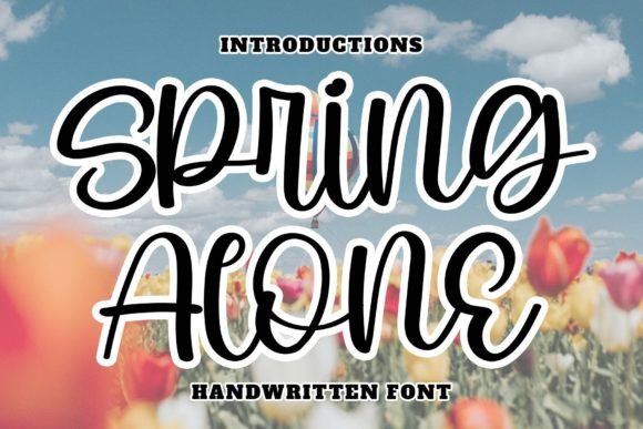 Spring Alone: A Script Font That Elevates Digital Branding