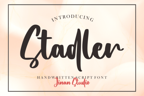Stadler: A Romantic Script Handwritten Font for Makers
