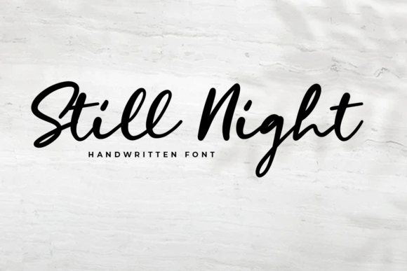 Still Night: A Gentle Script Handwritten Font for Warm Campaign Moments