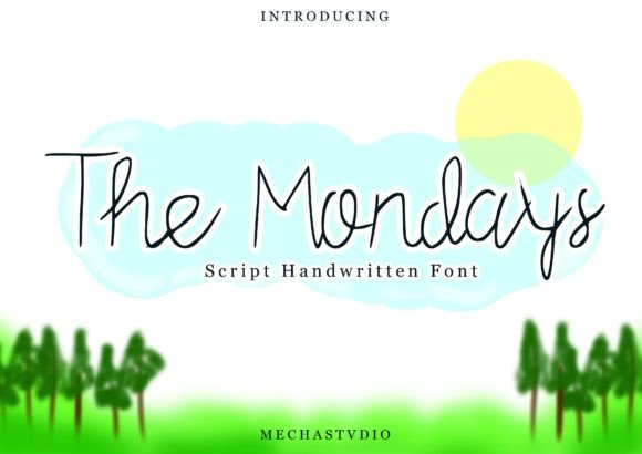 The Mondays: A Script Font for Editorial Elegance