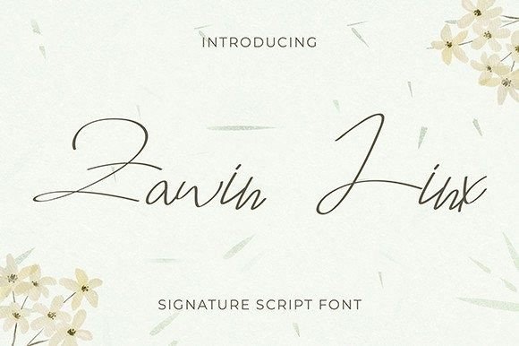 Zawin Linx Script Font for Elegant Campaign Design